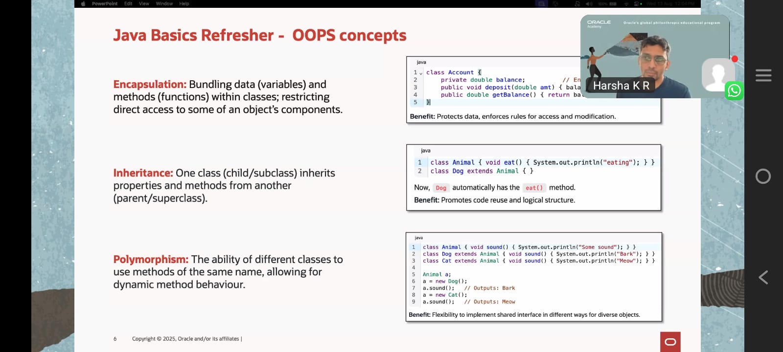 Deep Dive into Java Webinar
